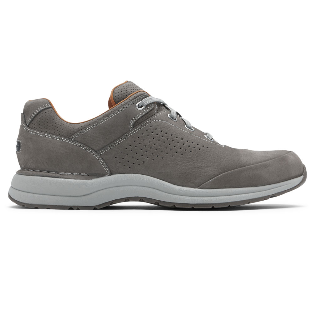 Rockport Singapore Mens Sneakers - Edge Hill 2 Plain Toe Dark Grey - CG2590637